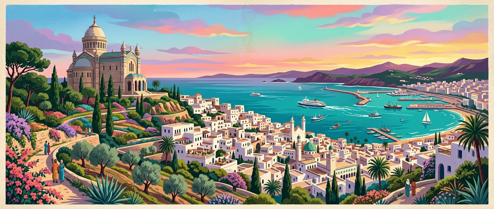 Landmarks and scenery of Algeria