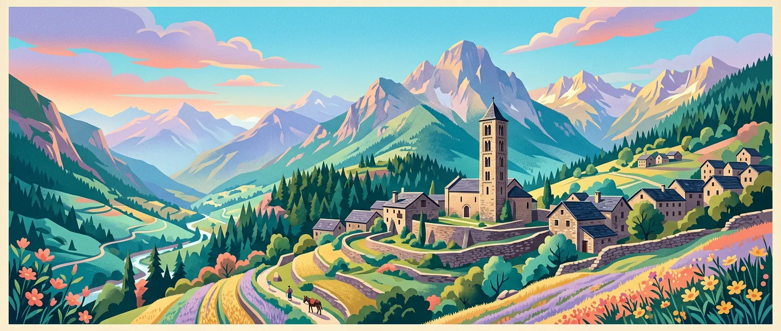 Landmarks and scenery of Andorra