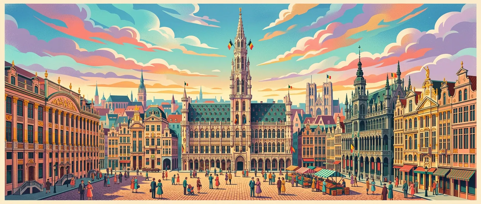 Landmarks and scenery of Belgium