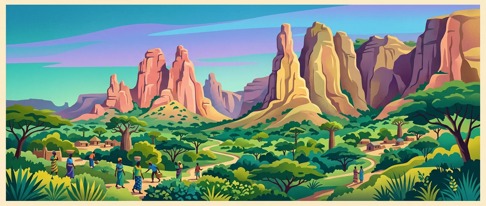 Landmarks and scenery of Burkina Faso