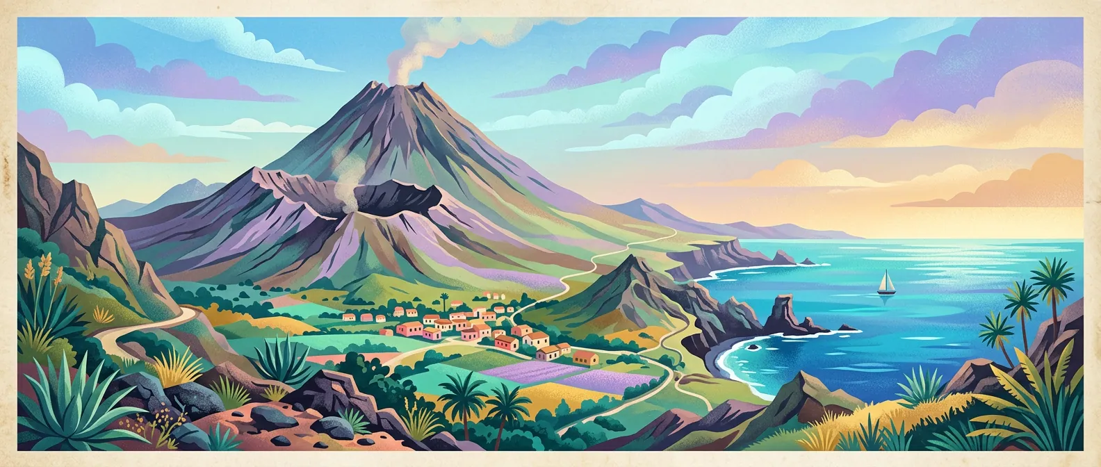 Landmarks and scenery of Cape Verde