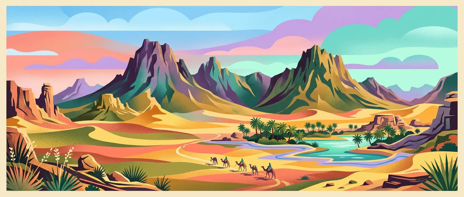 Landmarks and scenery of Chad