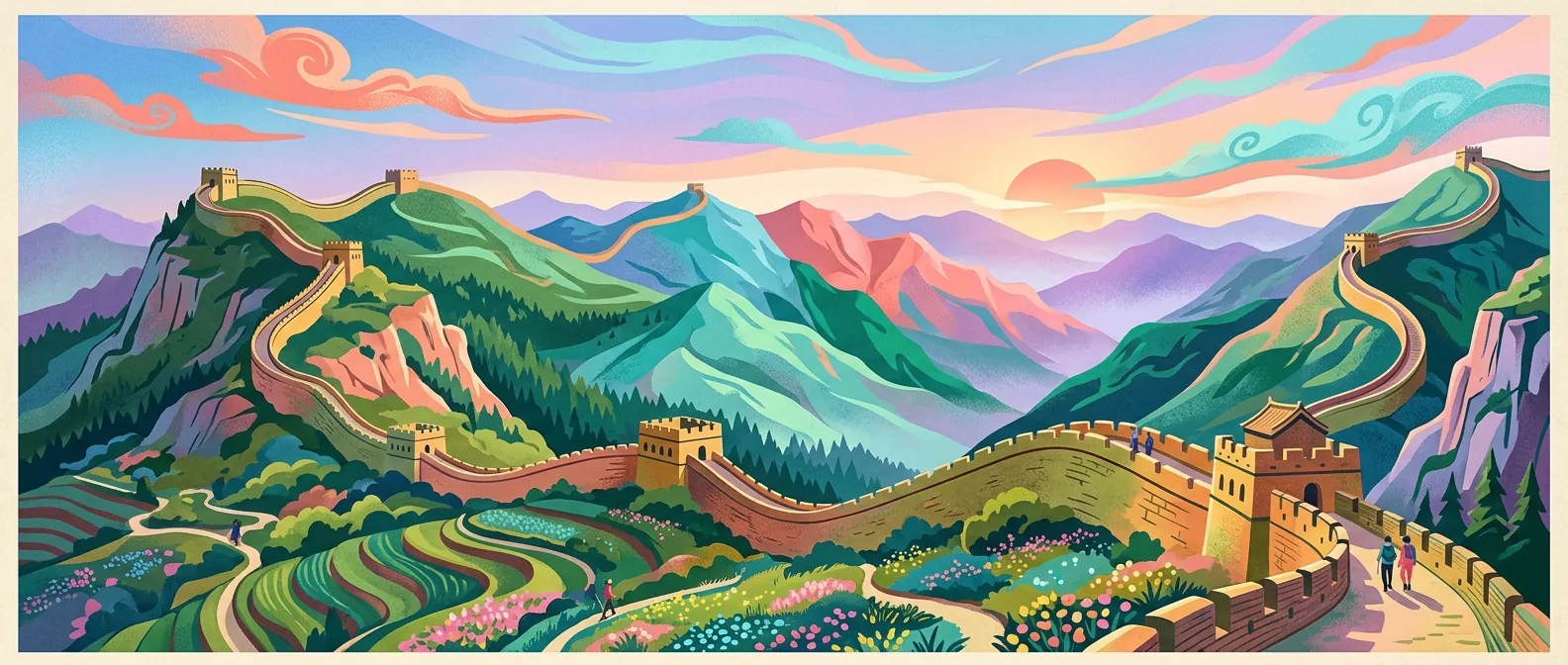 Landmarks and scenery of China