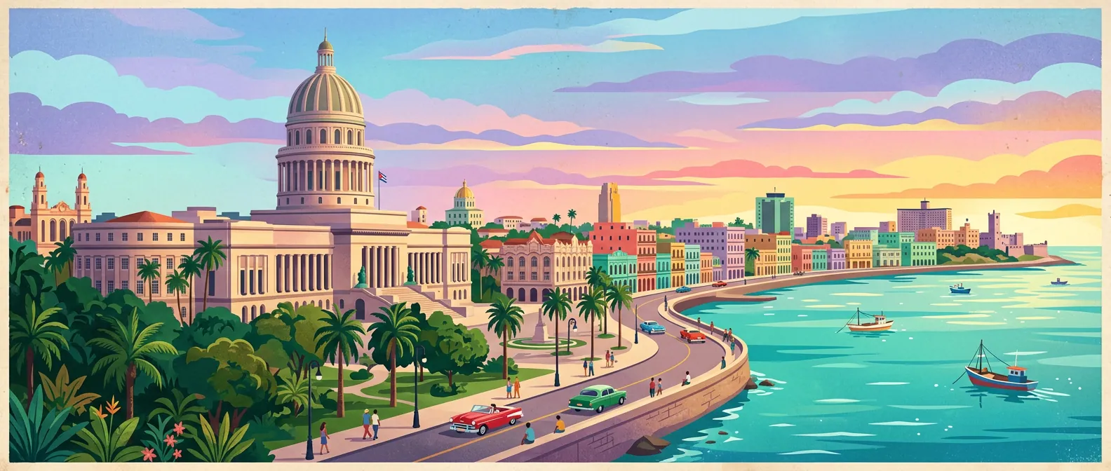 Landmarks and scenery of Cuba