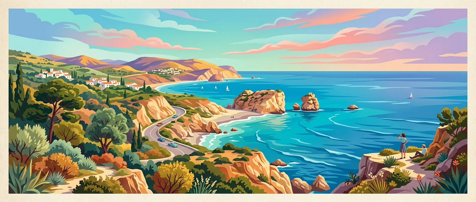 Landmarks and scenery of Cyprus
