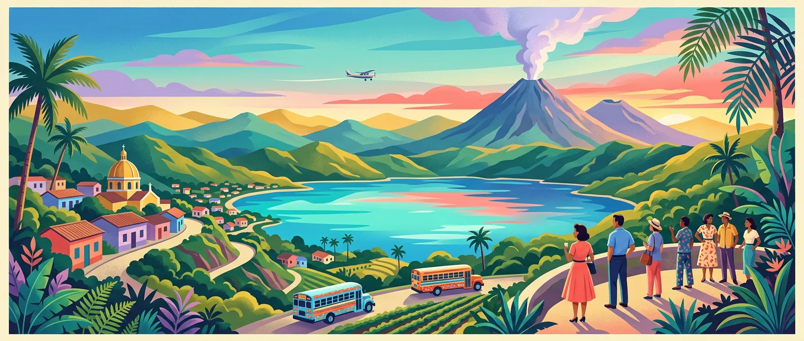 Landmarks and scenery of El Salvador