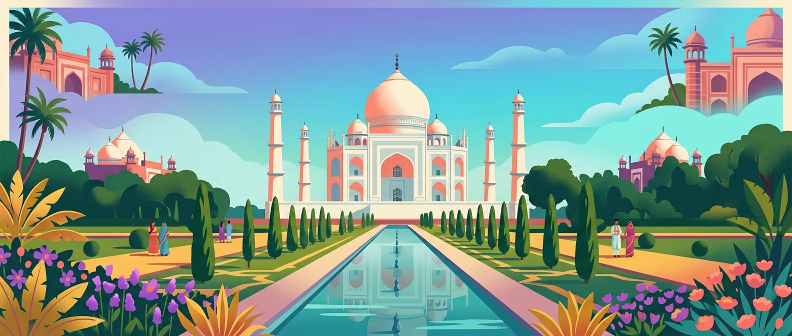 Landmarks and scenery of India