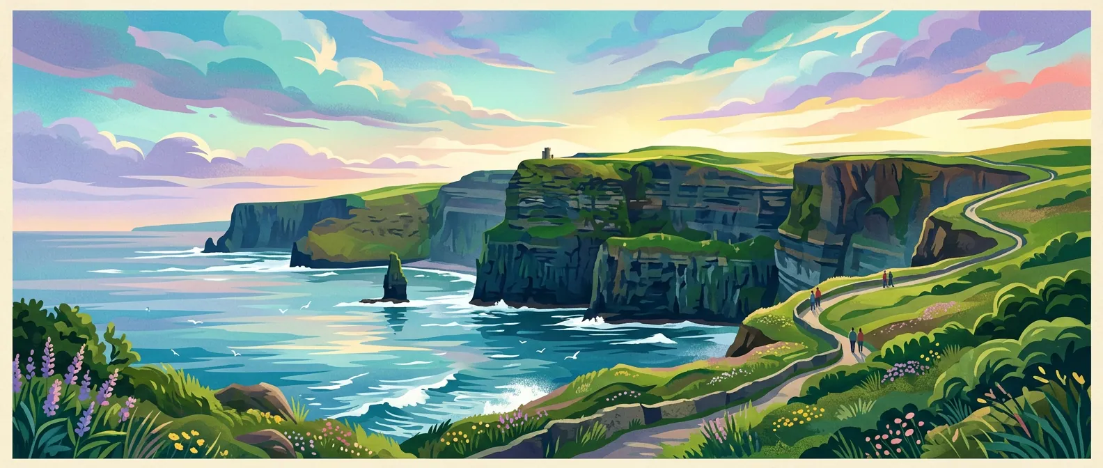 Landmarks and scenery of Ireland