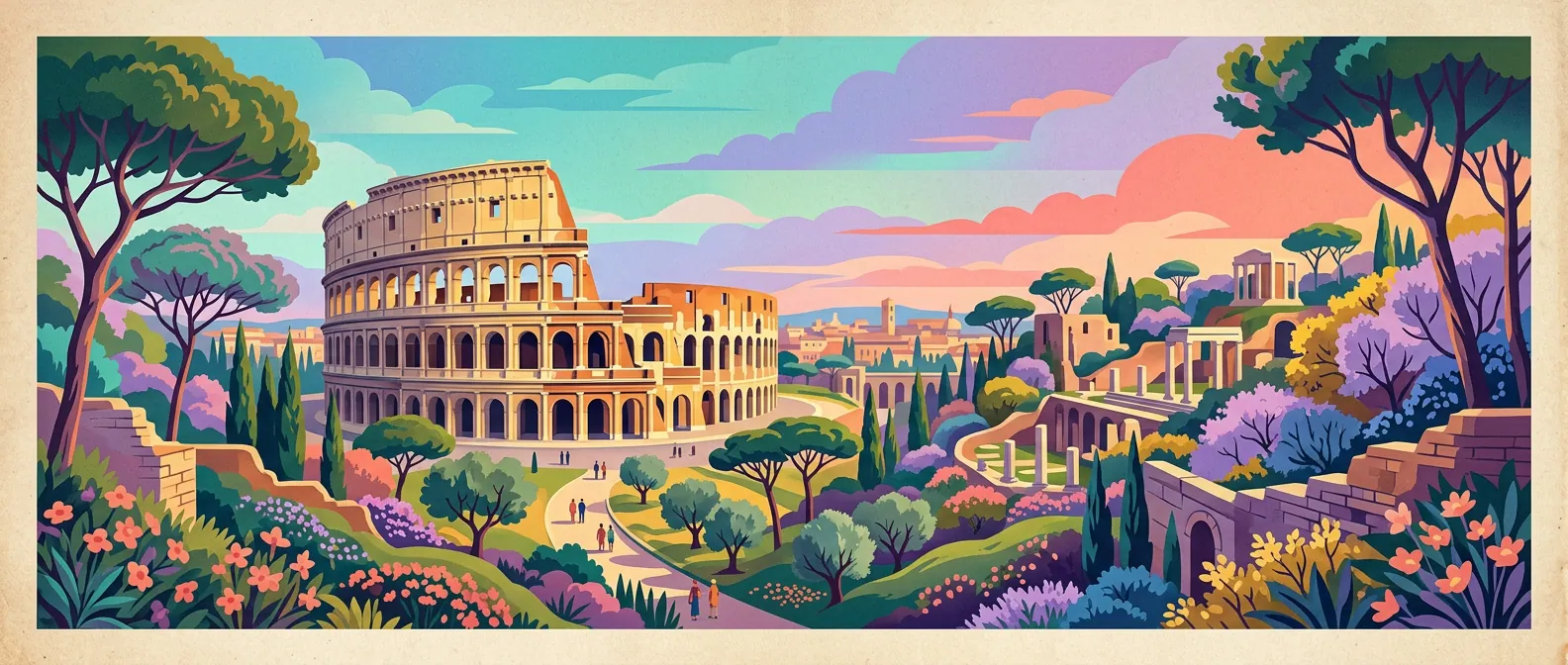 Landmarks and scenery of Italy