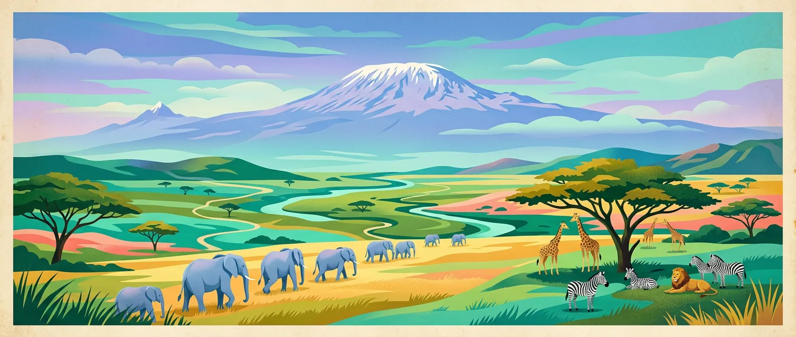 Landmarks and scenery of Kenya