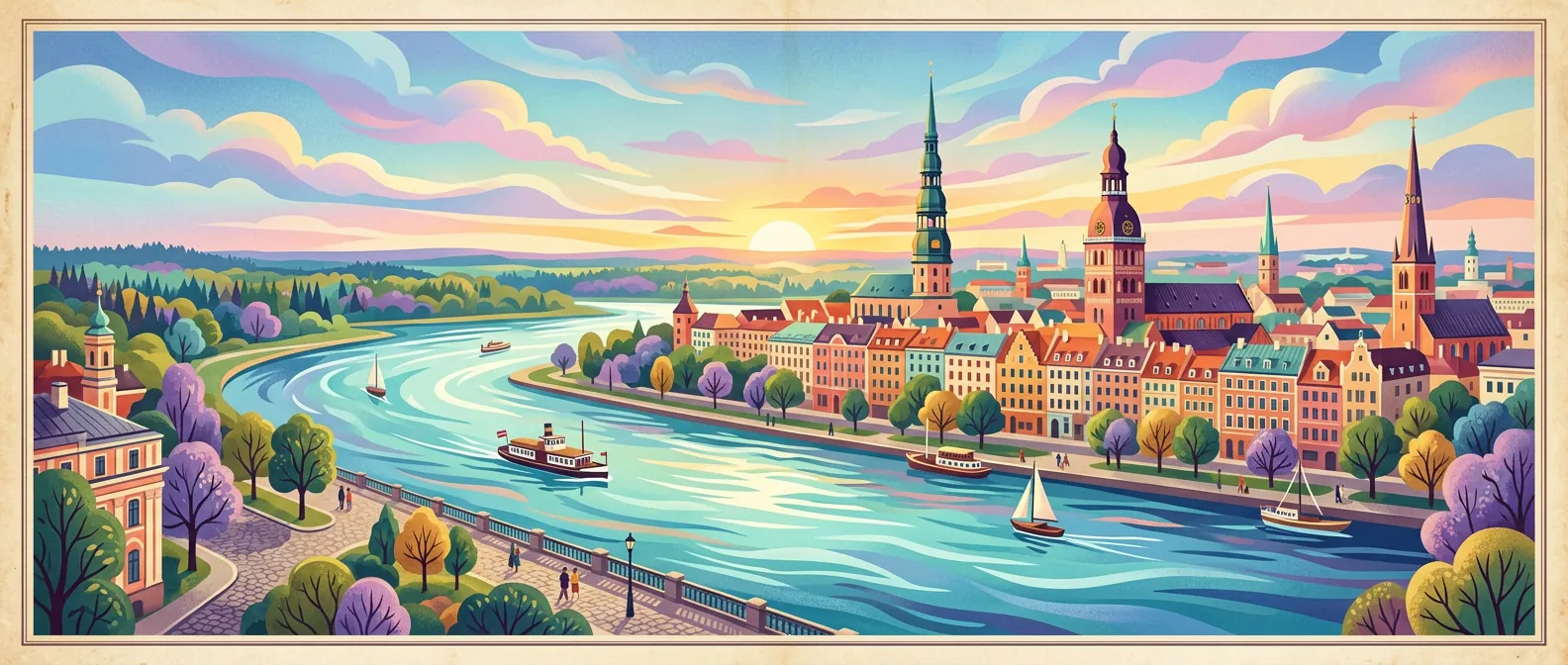 Landmarks and scenery of Latvia