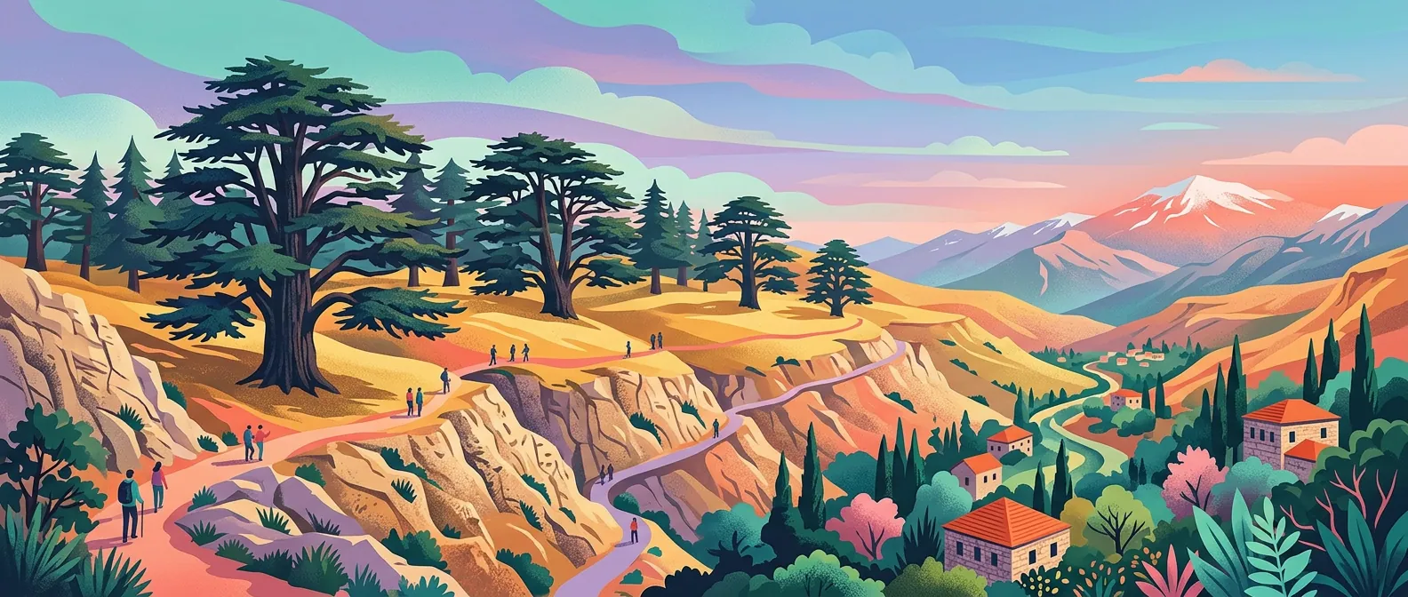 Landmarks and scenery of Lebanon