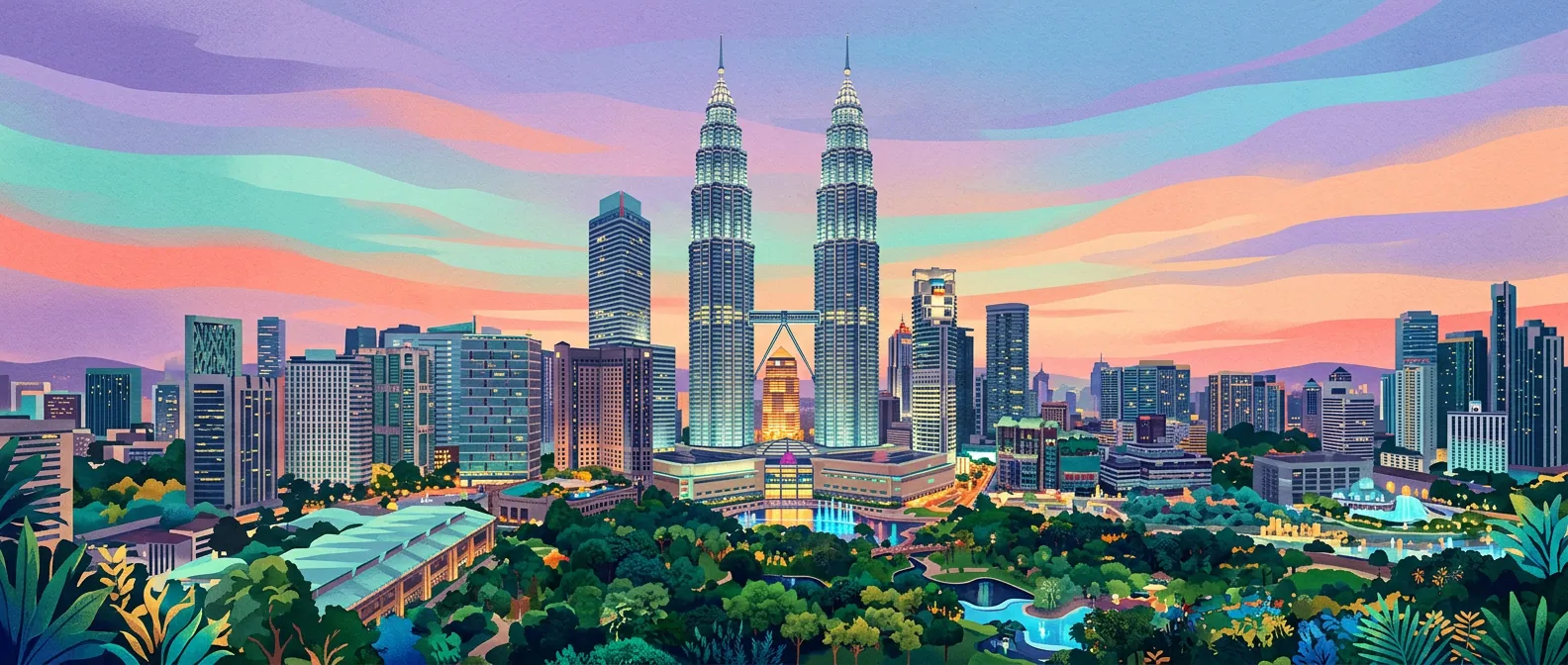 Landmarks and scenery of Malaysia
