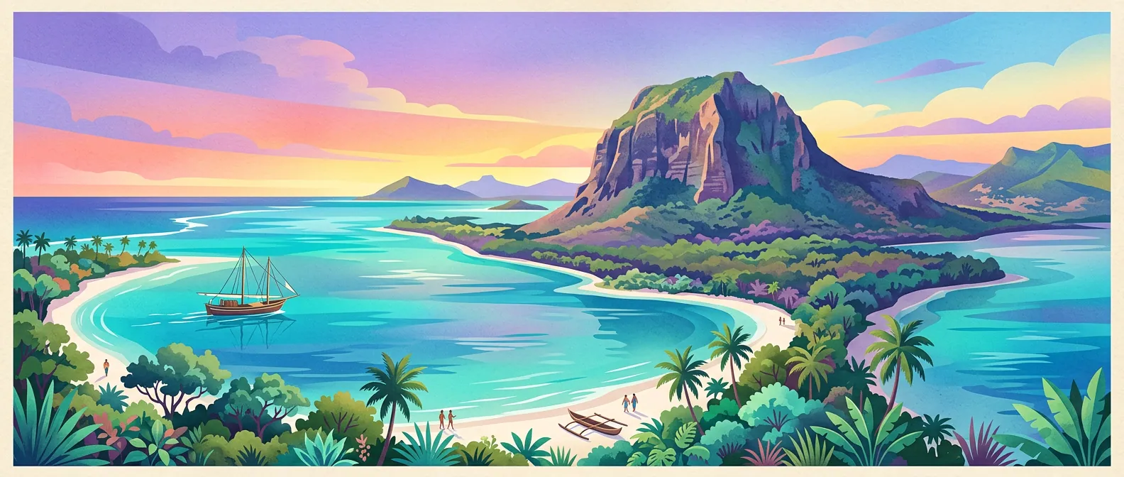 Landmarks and scenery of Mauritius
