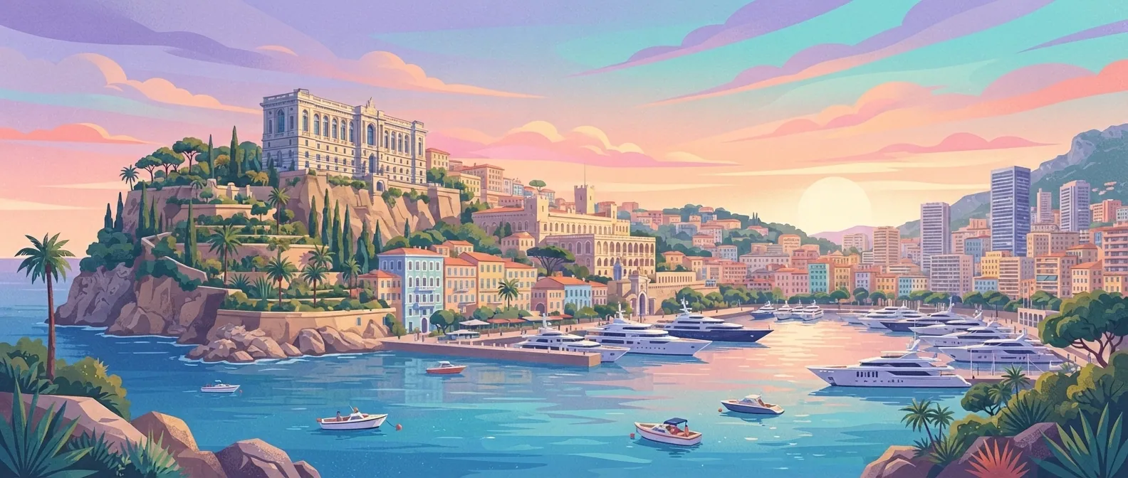 Landmarks and scenery of Monaco