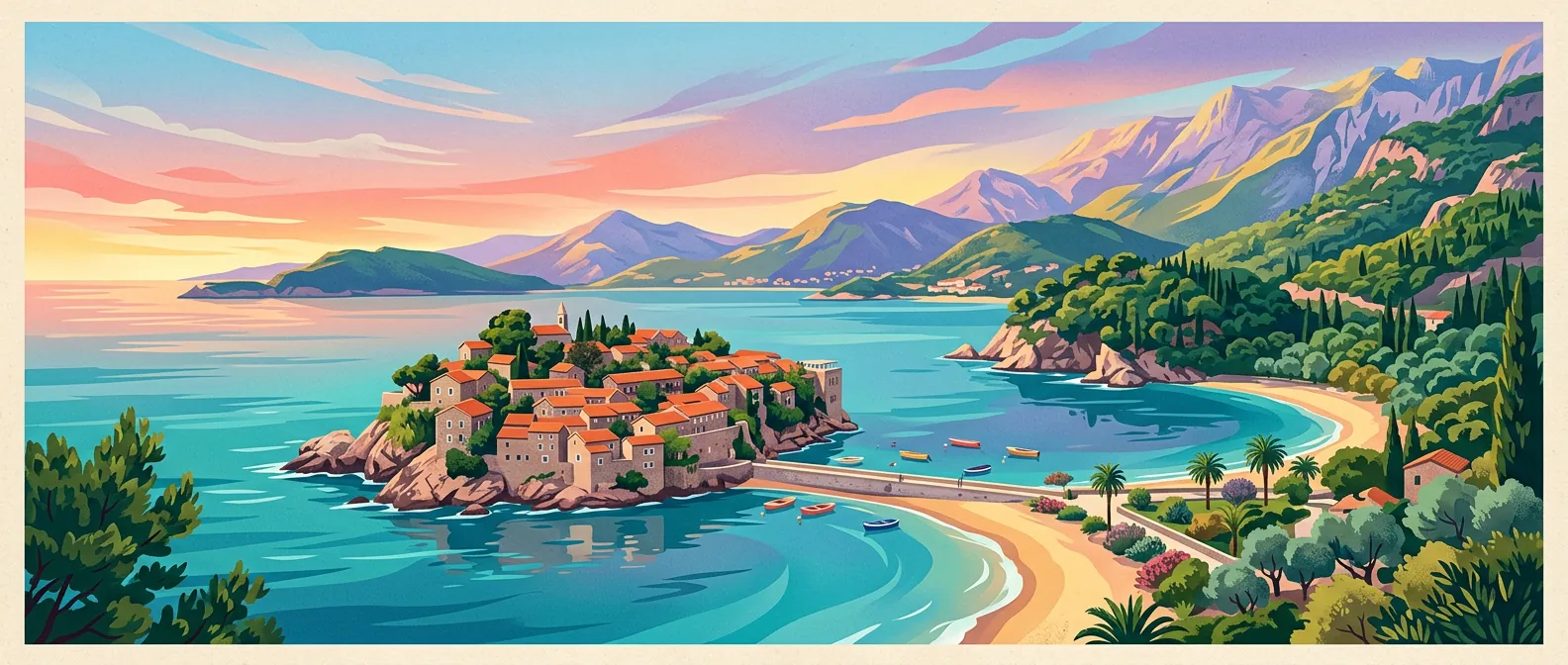Landmarks and scenery of Montenegro