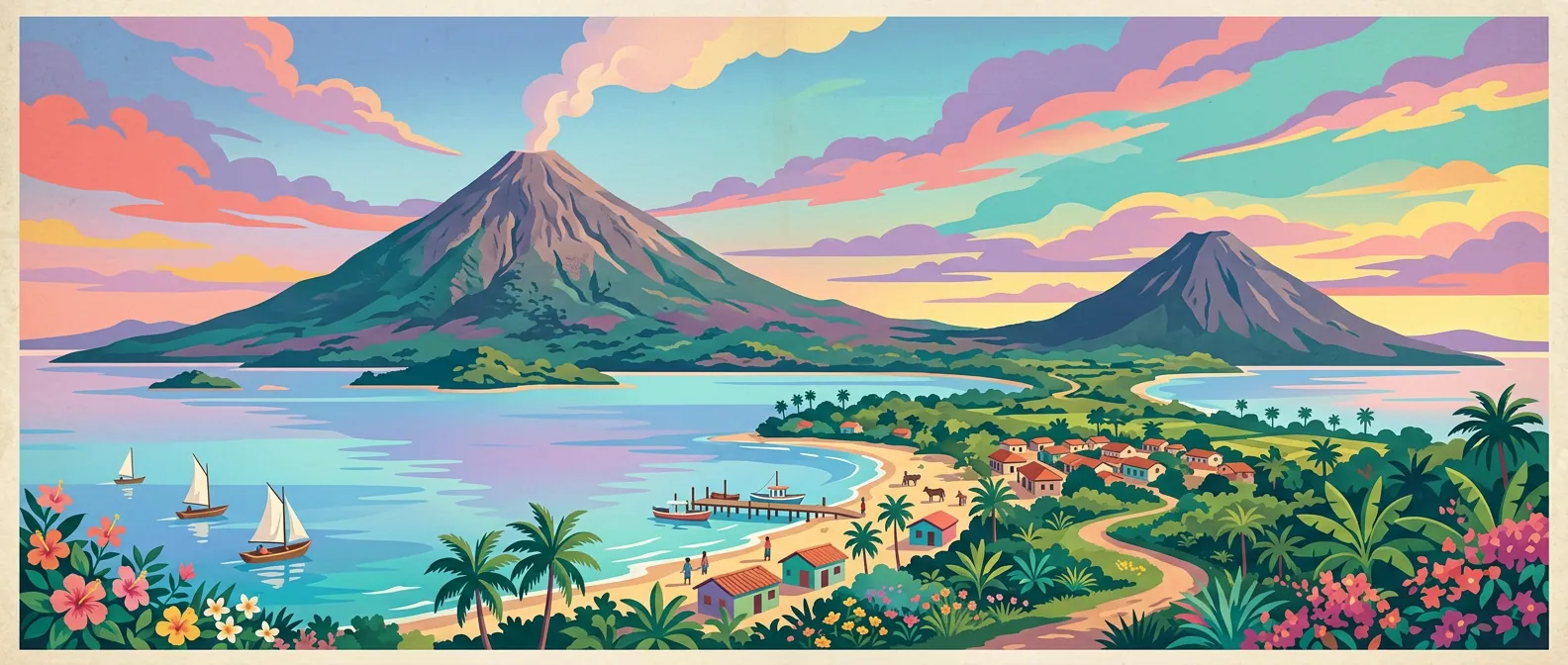 Landmarks and scenery of Nicaragua