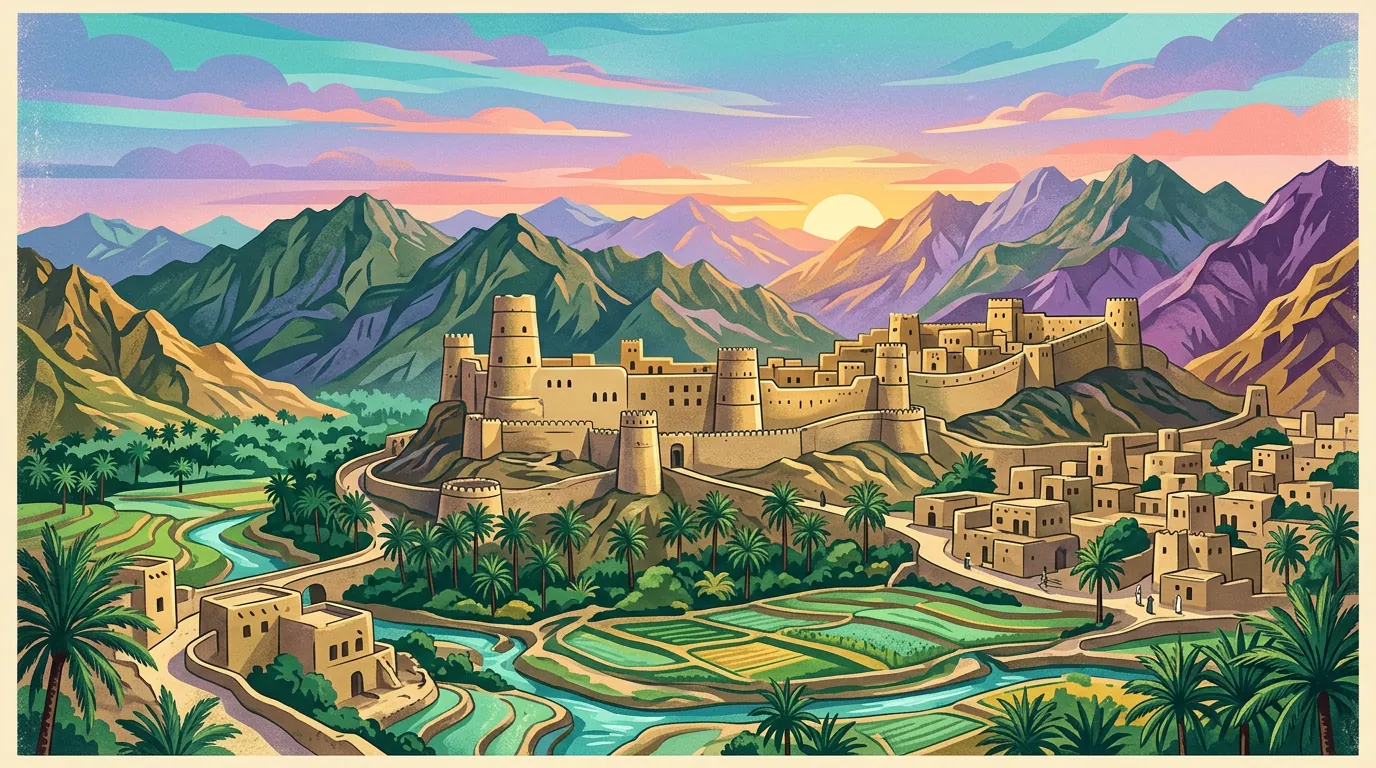 Landmarks and scenery of Oman