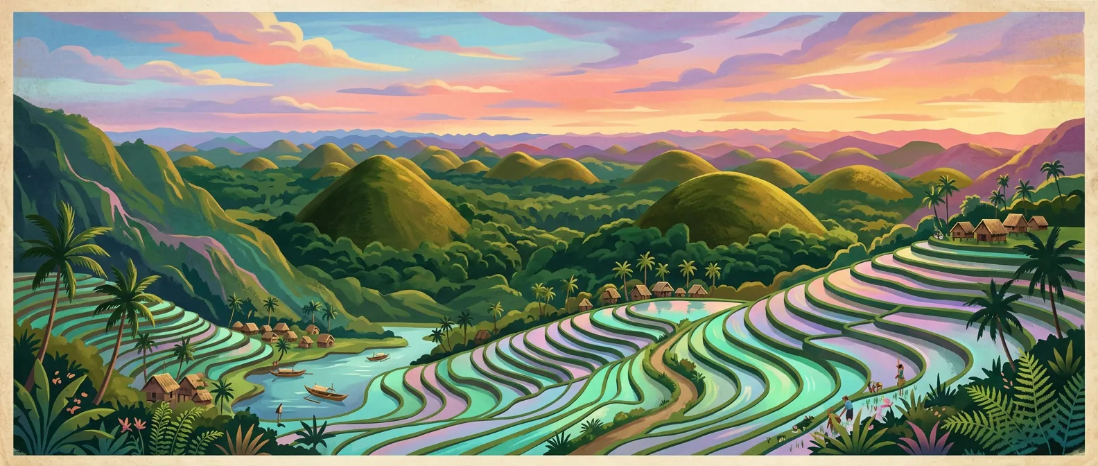 Landmarks and scenery of Philippines