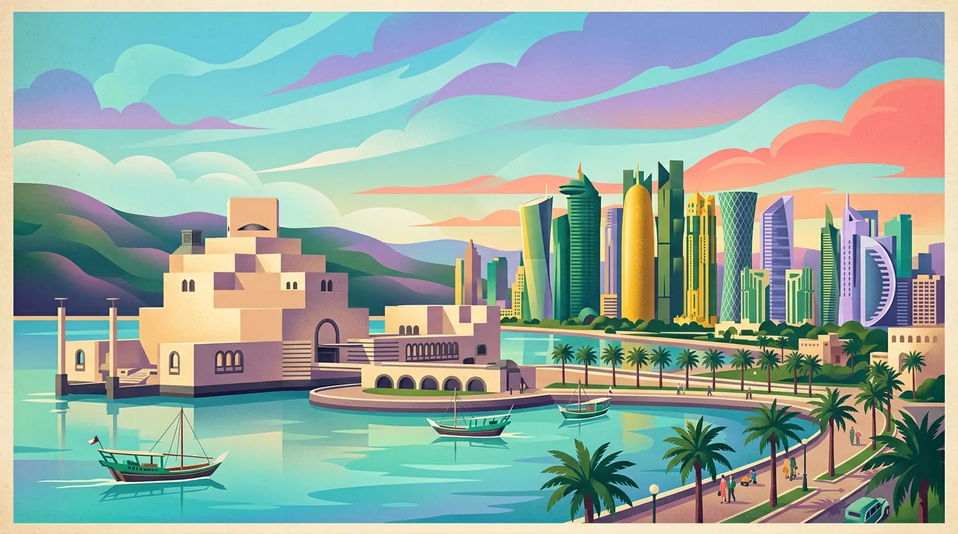 Landmarks and scenery of Qatar