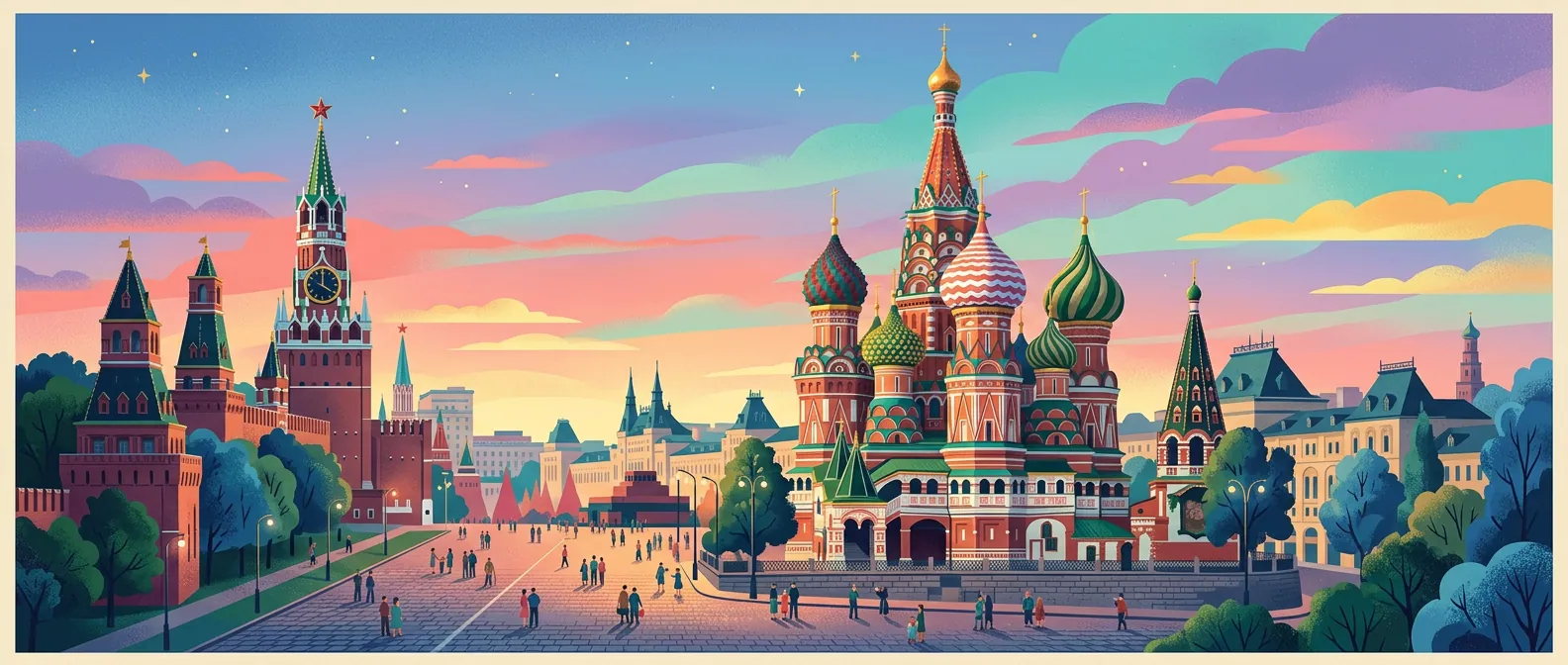 Landmarks and scenery of Russia