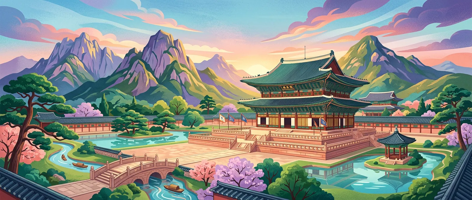Landmarks and scenery of South Korea