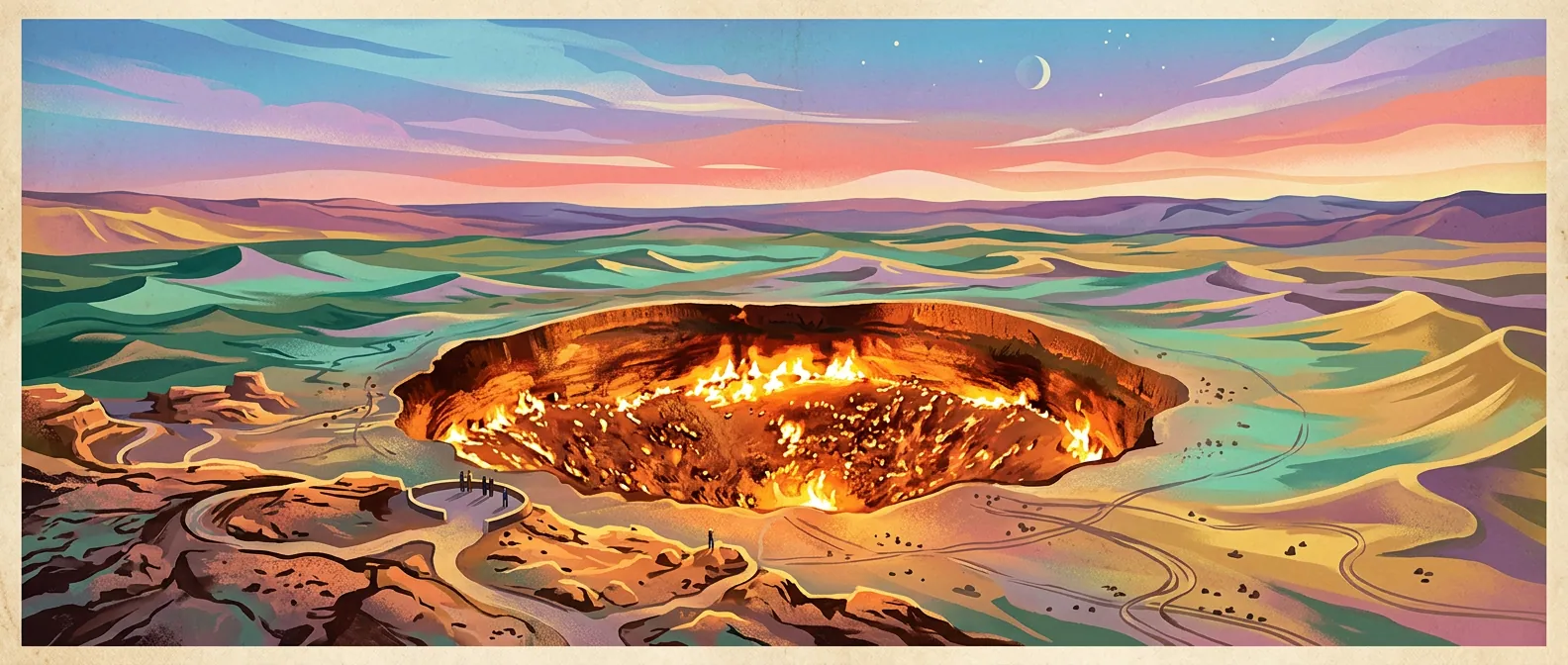 Landmarks and scenery of Turkmenistan