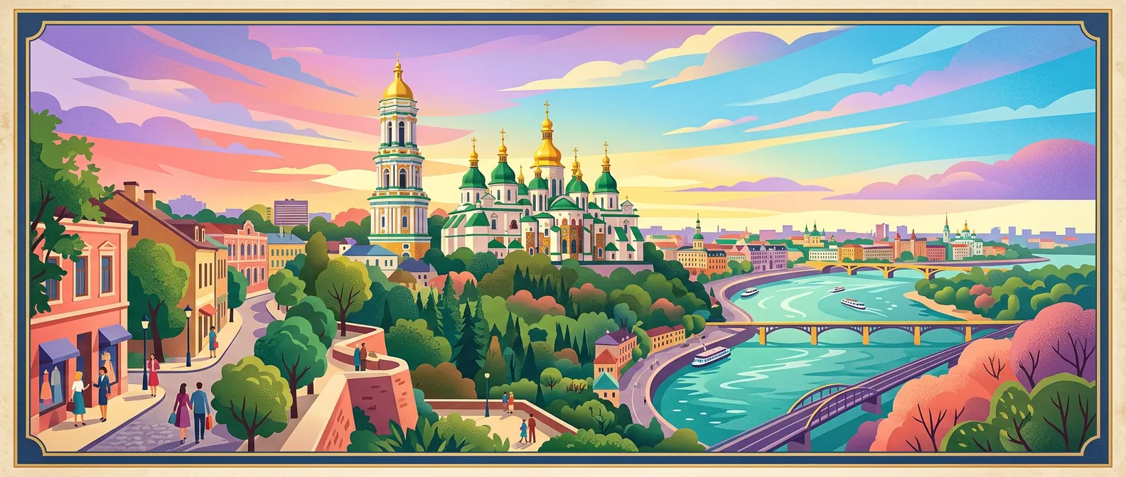 Landmarks and scenery of Ukraine