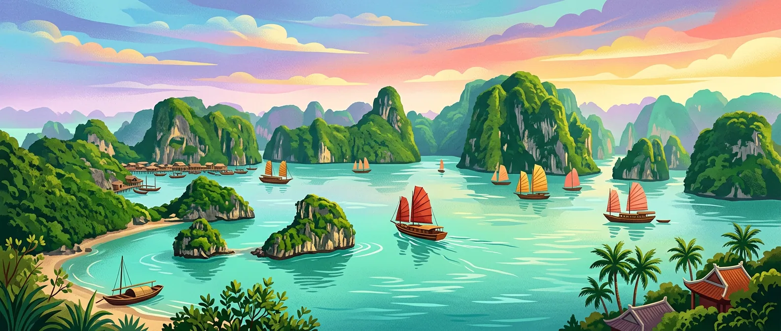 Landmarks and scenery of Vietnam